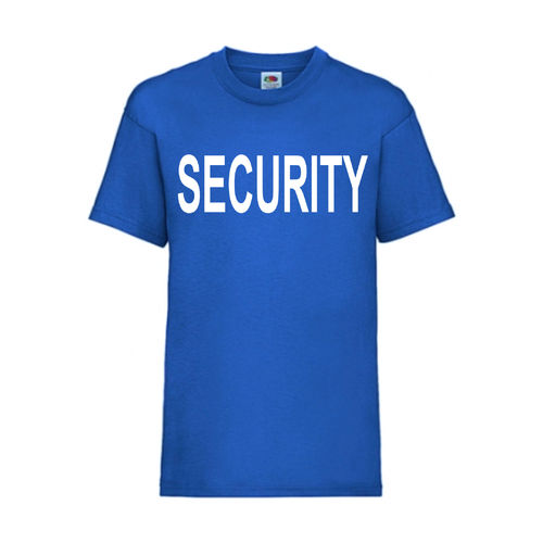 SECURITY - FUN Shirt T-Shirt Fruit of the Loom Royal F0152