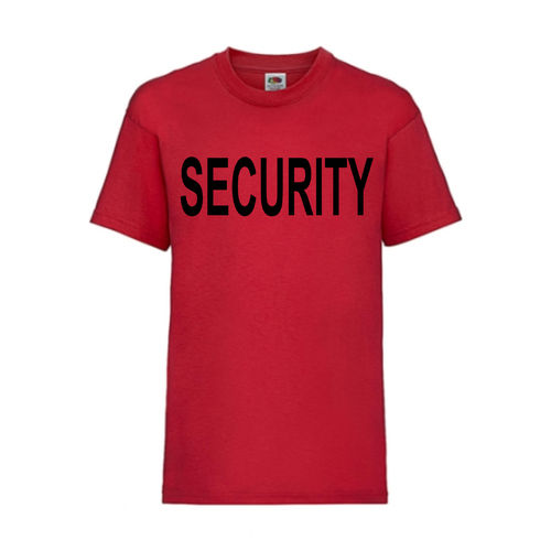 SECURITY - FUN Shirt T-Shirt Fruit of the Loom Rot F0152
