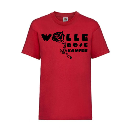 Wolle Rose Kaufen - FUN Shirt T-Shirt Fruit of the Loom Rot F0071