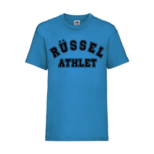 Rüssel Athlet - FUN Shirt T-Shirt Fruit of the Loom Azure F0068