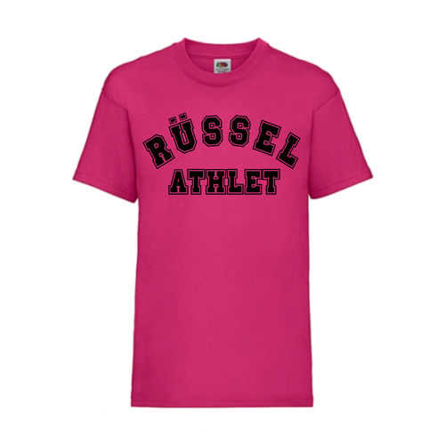 Rüssel Athlet - FUN Shirt T-Shirt Fruit of the Loom Fuchsia F0068
