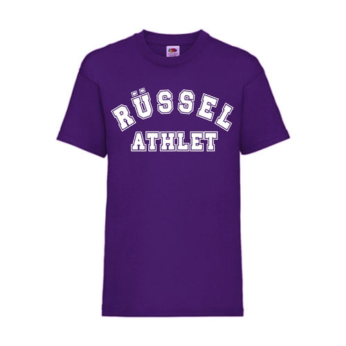 Rüssel Athlet - FUN Shirt T-Shirt Fruit of the Loom Lila F0068