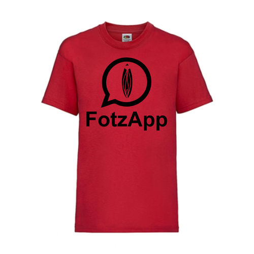 FotzApp - FUN Shirt T-Shirt Fruit of the Loom Rot F0150