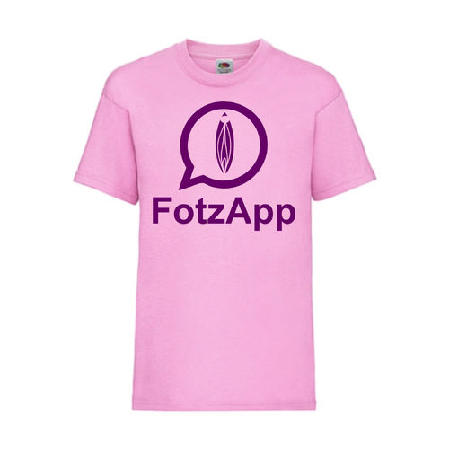 FotzApp - FUN Shirt T-Shirt Fruit of the Loom Rosa F0150