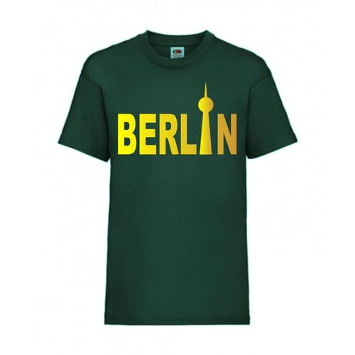 Berlin - FUN Shirt T-Shirt Fruit of the Loom Dunkelgrü F0050