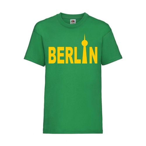 Berlin - FUN Shirt T-Shirt Fruit of the Loom Grün F0050
