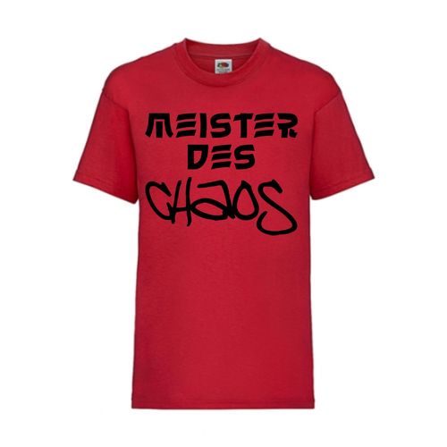 Meister des CHAOS - FUN Shirt T-Shirt Fruit of the Loom Rot F0132