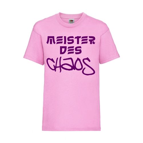 Meister des CHAOS - FUN Shirt T-Shirt Fruit of the Loom Pink F0132