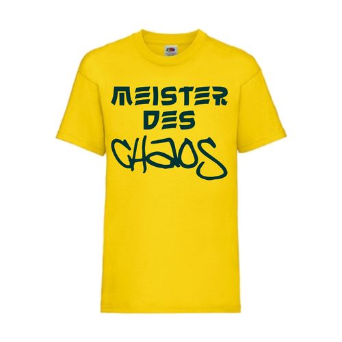 Meister des CHAOS - FUN Shirt T-Shirt Fruit of the Loom Gelb F0132