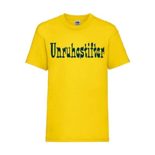 Unruhestifter - FUN Shirt T-Shirt Fruit of the Loom Gelb F0131