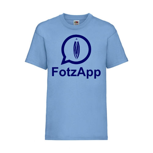 FotzApp - FUN Shirt T-Shirt Fruit of the Loom Hellblau F0150