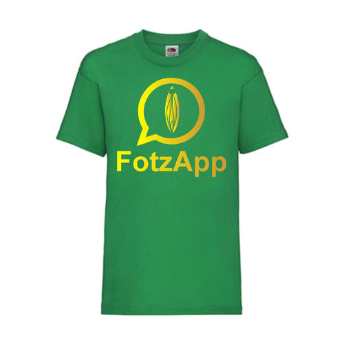 FotzApp - FUN Shirt T-Shirt Fruit of the Loom Grün F0150