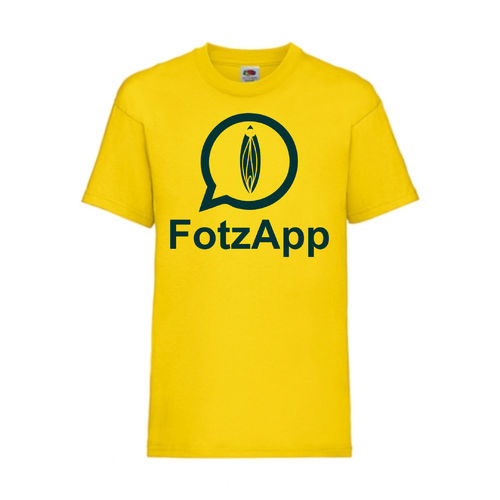 FotzAppl - FUN Shirt T-Shirt Fruit of the Loom Gelb F0150