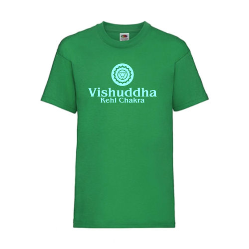 Vishuddha Kehl Chakra Esoterik Shirt T-Shirt Fruit of the Loom Grün E0004