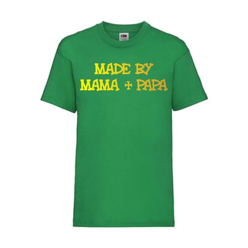 Made by MAMA + PAPA - FUN Shirt T-Shirt Fruit of the Loom Grün F0137