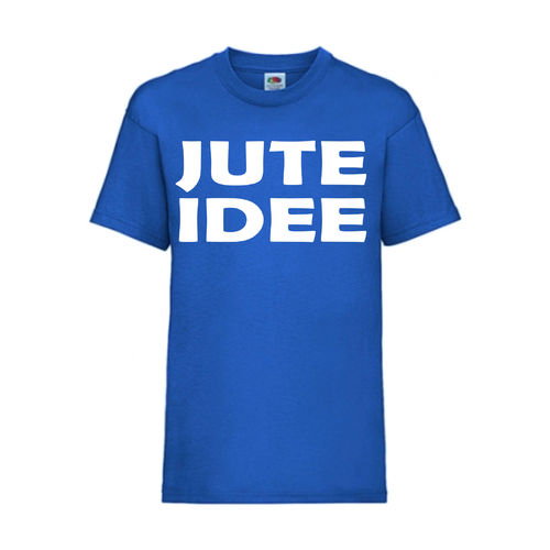 JUTE IDEE - FUN Shirt T-Shirt Fruit of the Loom Royal F0115