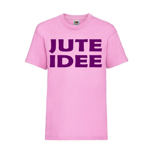 JUTE IDEE - FUN Shirt T-Shirt Fruit of the Loom Pink F0115