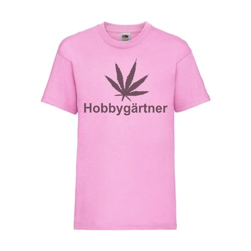 Hobbygärtner Hanf Weed - FUN Shirt T-Shirt Fruit of the Loom Rosa F0089