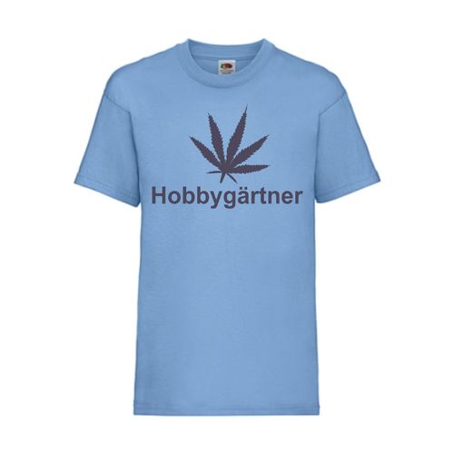 Hobbygärtner Hanf Weed - FUN Shirt T-Shirt Fruit of the Loom Hellblau F0089