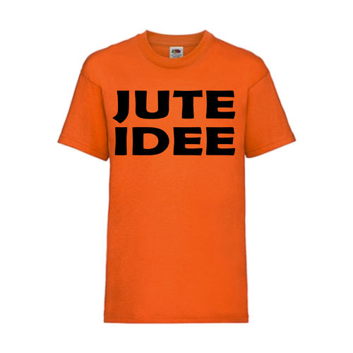 JUTE IDEE - FUN Shirt T-Shirt Fruit of the Loom Orange F0115