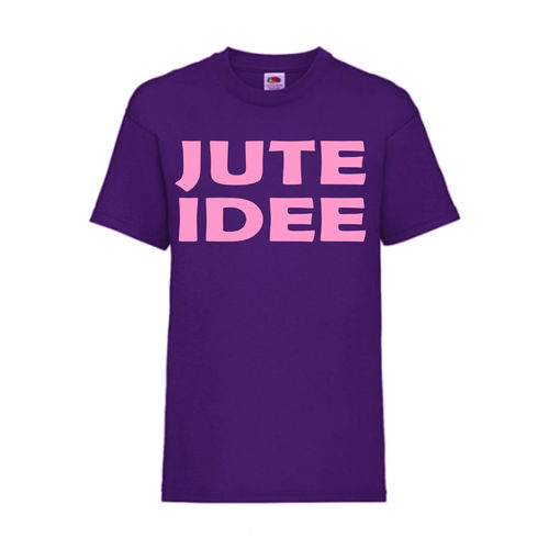 JUTE IDEE - FUN Shirt T-Shirt Fruit of the Loom Lila F0115