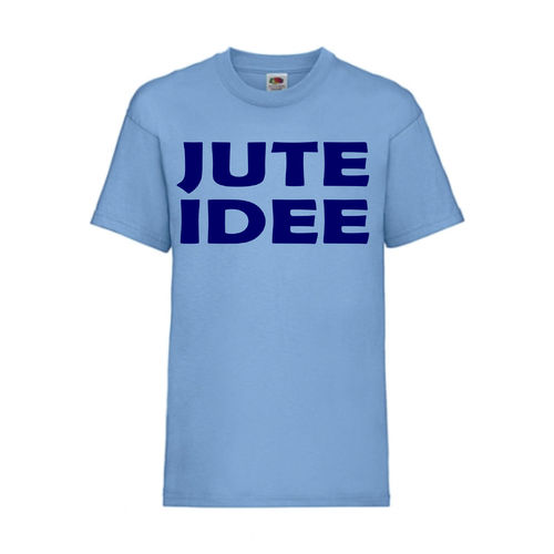 JUTE IDEE - FUN Shirt T-Shirt Fruit of the Loom Hellblau F0115