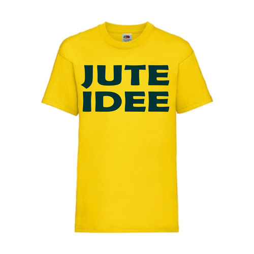 JUTE IDEE - FUN Shirt T-Shirt Fruit of the Loom Gelb F0115