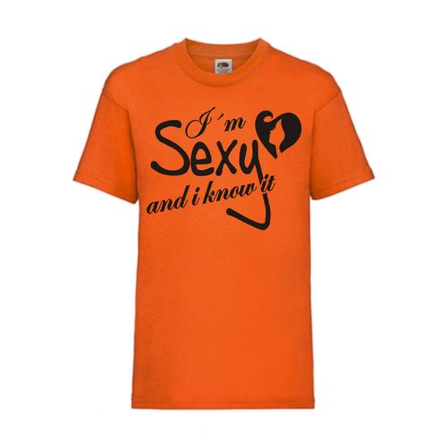 Im Sexy and i know it - FUN Shirt T-Shirt Fruit of the Loom Orange F0088