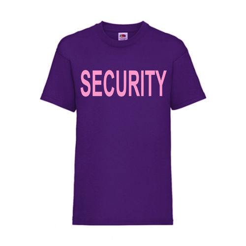 SECURITY - FUN Shirt T-Shirt Fruit of the Loom Lila F0152