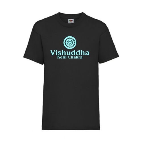 Vishuddha Kehl Chakra Esoterik Shirt T-Shirt Fruit of the Loom Schwarz E0004