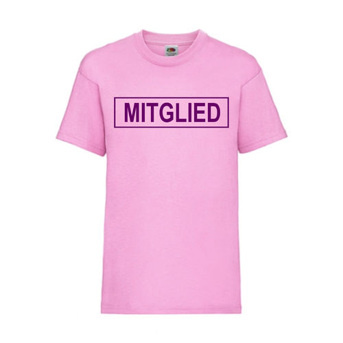 MITGLIED - FUN Shirt T-Shirt Fruit of the Loom Rosa F0151