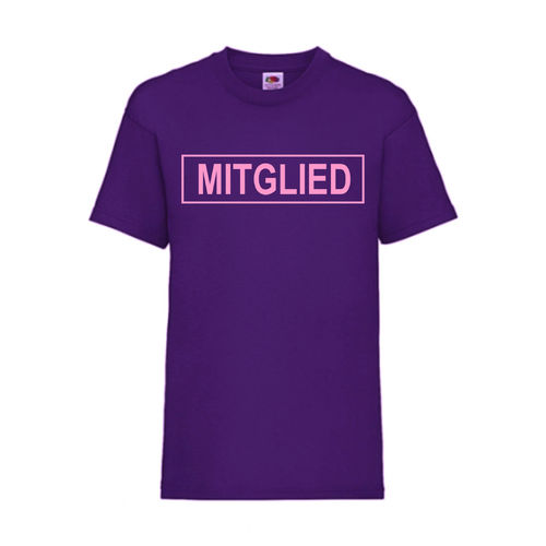 MITGLIED - FUN Shirt T-Shirt Fruit of the Loom Lila F0151