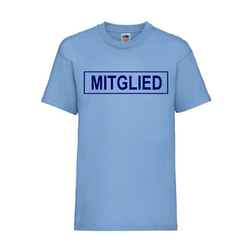 MITGLIED - FUN Shirt T-Shirt Fruit of the Loom Hellblau F0151