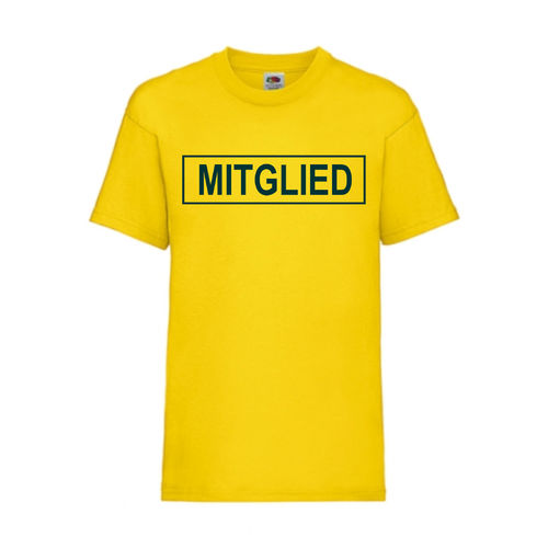 MITGLIEDl - FUN Shirt T-Shirt Fruit of the Loom Gelb F0151