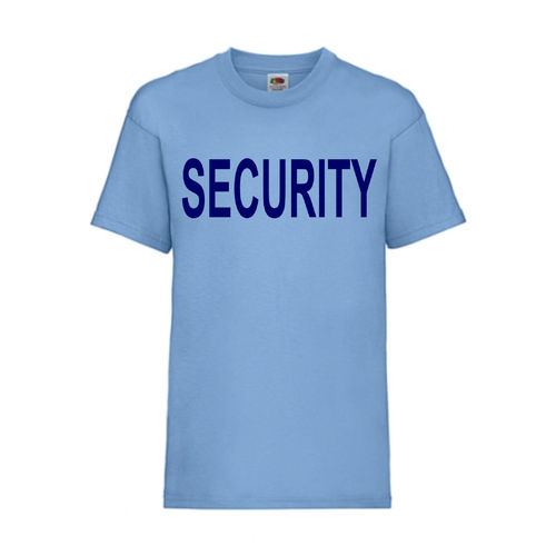 SECURITY - FUN Shirt T-Shirt Fruit of the Loom Hellblau F0152