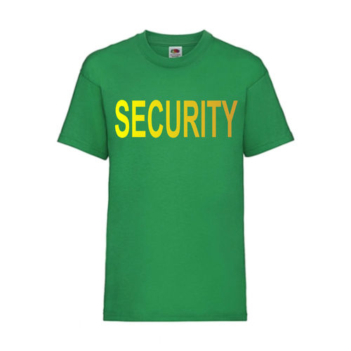 SECURITY - FUN Shirt T-Shirt Fruit of the Loom Grün F0152