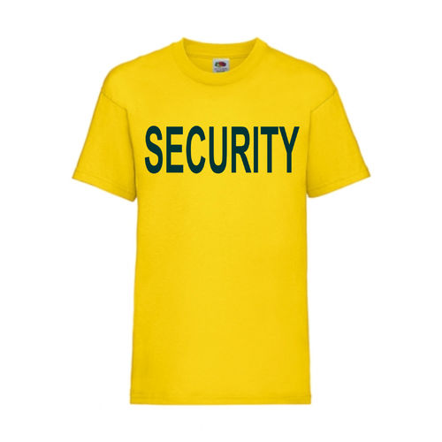 SECURITYl - FUN Shirt T-Shirt Fruit of the Loom Gelb F0152