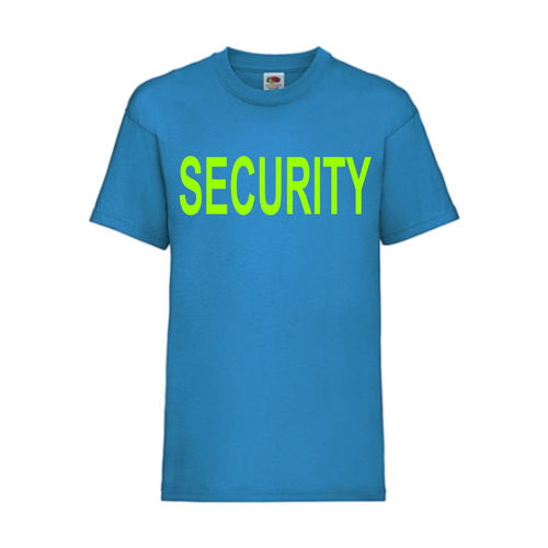 SECURITY - FUN Shirt T-Shirt Fruit of the Loom Azure F0152