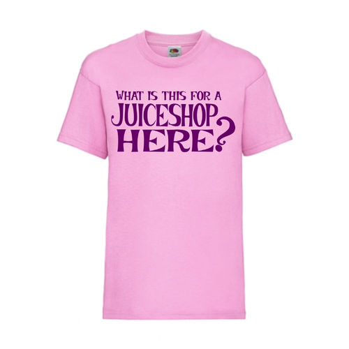 WHAT IS THIS FOR A JUICESHOP HERE? - FUN Shirt T-Shirt Fruit of the Loom Rosa F0165