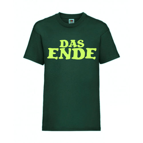 DAS ENDE - FUN Shirt T-Shirt Fruit of the Loom Dunkelgrün F0194