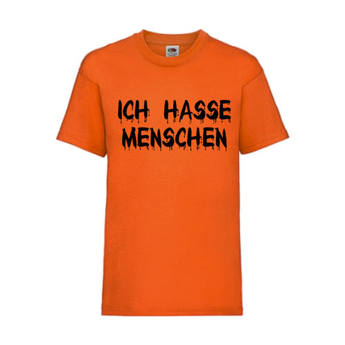 ICH HASSE MENSCHEN - FUN Shirt T-Shirt Fruit of the Loom Orange F0178