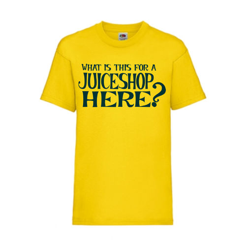 WHAT IS THIS FOR A JUICESHOP HERE? - FUN Shirt T-Shirt Fruit of the Loom Gelb F0165