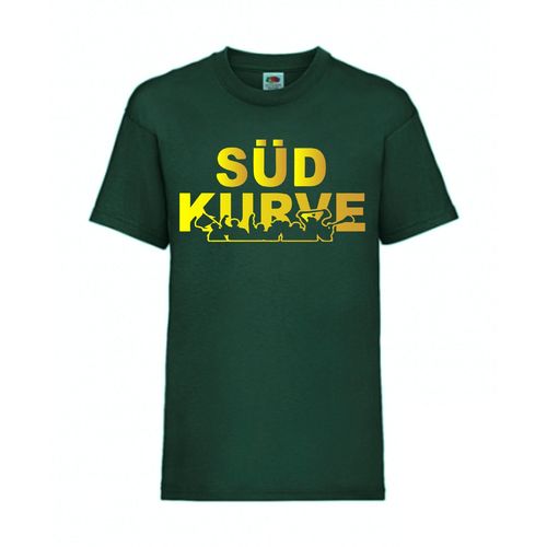 Südkurve - FUN Shirt T-Shirt Fruit of the Loom Dunkelgrün F0057