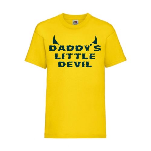 DADDY`S LITTLE DEVIL - FUN Shirt T-Shirt Fruit of the Loom Gelb F0126