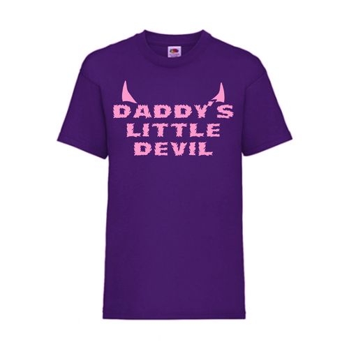 DADDY`S LITTLE DEVIL - FUN Shirt T-Shirt Fruit of the Loom Lila F0126