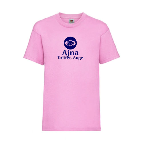 Ajna Drittes Auge Chakra Esoterik T-Shirt Fruit of the Loom Rosa E0003