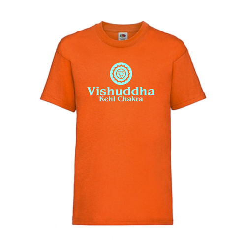 Vishuddha Kehl Chakra Esoterik Shirt T-Shirt Fruit of the Loom Orange E0004