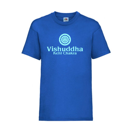 Vishuddha Kehl Chakra Esoterik Shirt T-Shirt Fruit of the Loom Royal E0004