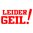 LEIDER GEIL! - Fun Aufkleber Shocker Sticker Größe groß 55 x 27,5 cm F0001