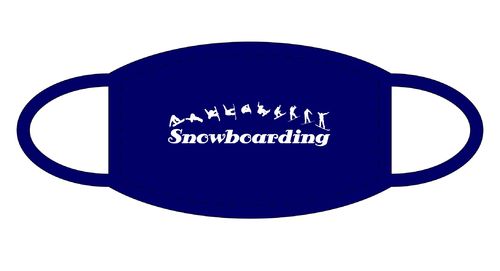 Snowboarding FUN Gesichtsmaske Mund Nasen Schutz Navy F0020